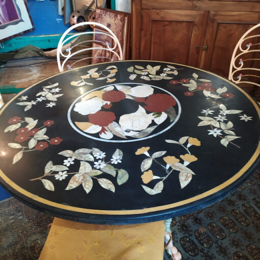 table marqueterie de marbre