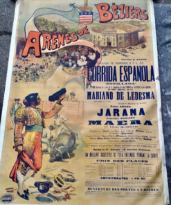 affiche ancienne tauromachie beziers