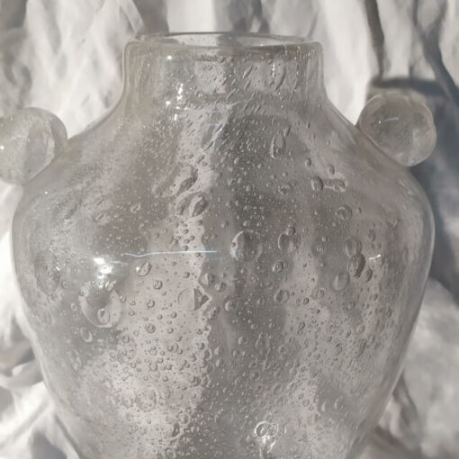 vase art deco verre bullé