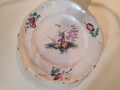 plat faience au chinois