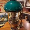 Lampe globe opaline verte